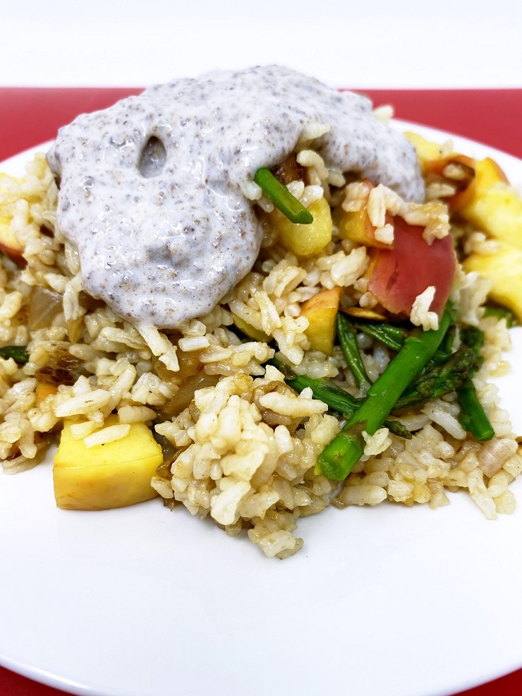 Coconut Flax Sauce for Apple Fried Rice