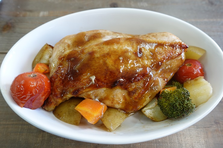 Japanese Sauce for Oven-baked Chicken and Vegetables