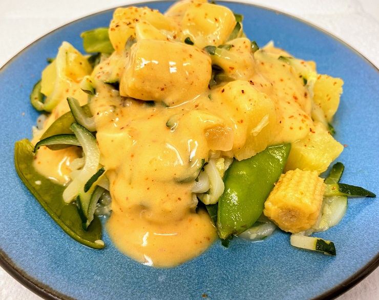 Spicy Cashew Cream Sauce for Pineapple Zoodles